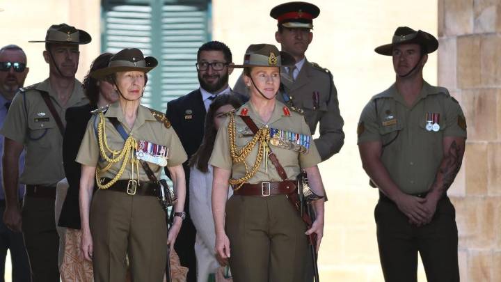 Princess Anne honours Aussie army amid royal rumblings