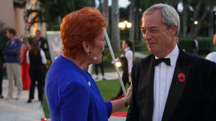 One Nation’s Pauline Hanson meets with Nigel Farage, says Reform UK movement coming to Australia