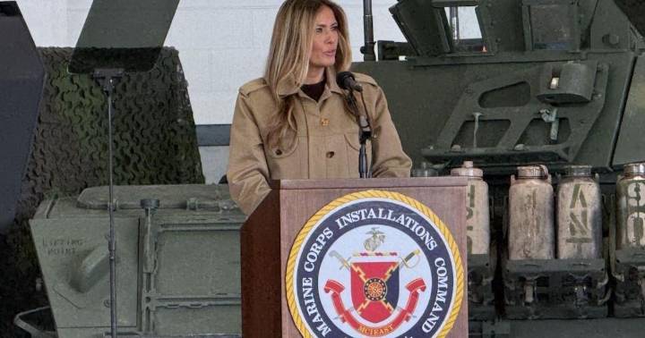 First and second ladies visit Camp Lejeune, New River