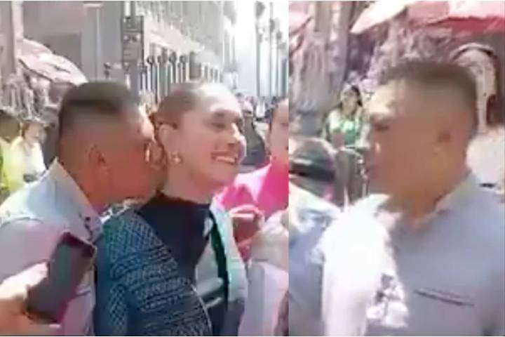 Detienen a hombre que acosó a Sheinbaum frente a Palacio Nacional