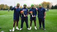 PHOTOS: DeMarcus Lawrence And Tyrice Knight Get Slimed After Being Awarded The NVP Award For Week 10