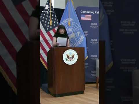 Nicki Minaj delivers U.N. speech on religious freedom #shorts