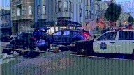 SF police chase involving stolen car ends with 2 crashes