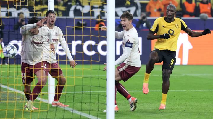 El Villarreal se queda sin margen de error en la Champions tras una noche aciaga en Dortmund (4