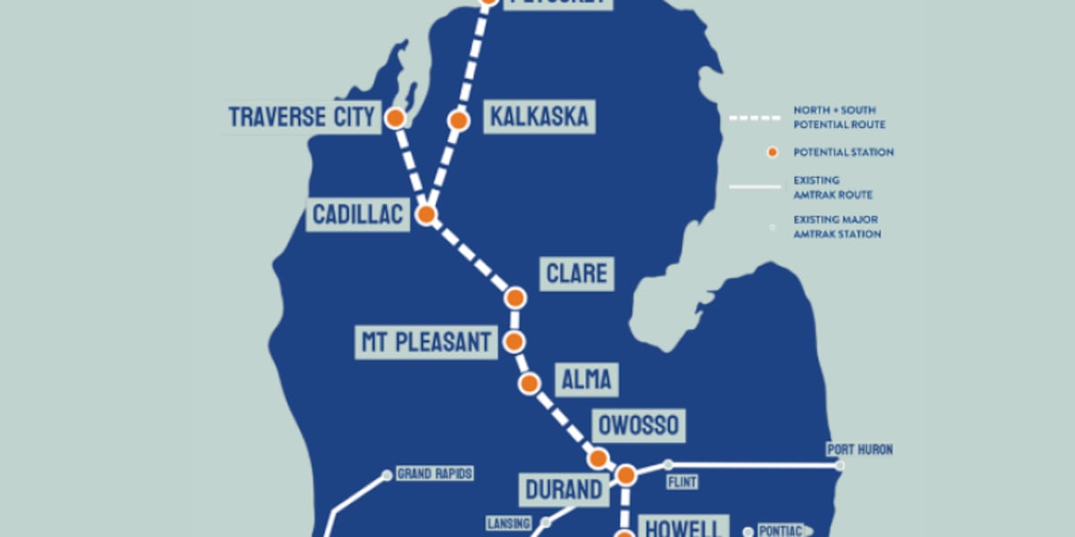 Study underway for possible rail route with stops in mid