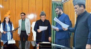 Speaker Administers Oath to Two Newly Elected J&K MLAs