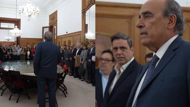 Entre aplausos, Francos se despidió de los empleados de Casa Rosada: el video