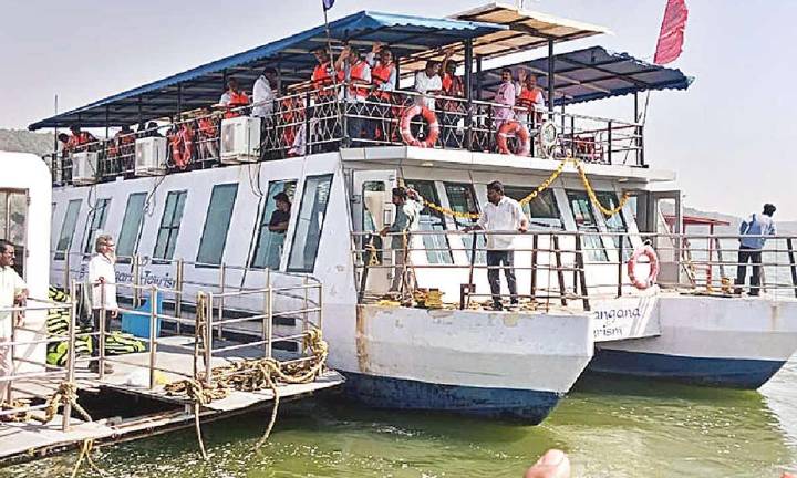 Launch service resumes from Somasila to Srisailam