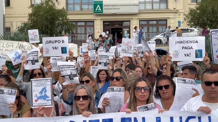 Protesta de los técnicos sanitarios en Málaga