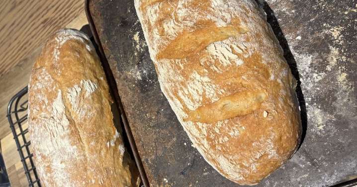 This four ingredient no knead bread makes the perfect loaf every time