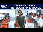 Ybor City crash suspect: Video of first court appearance
