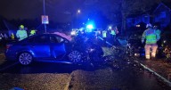 Two injured in head-on crash in Walsall as Storm Claudia batters region