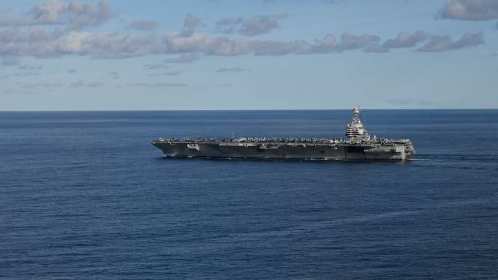 Estados Unidos despliega poderoso portaaviones en su operativo contra el narcotráfico en Latinoamérica