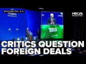 Critics question Trump's focus on foreign deals as he hosts Saudi Crown Prince in US