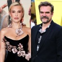Stranger Things Millie Bobby Brown, David Harbour Red Carpet Photo
