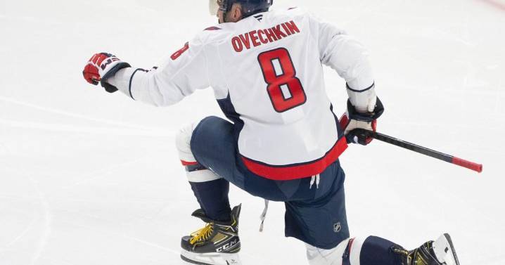 Ovechkin has 33rd hat trick and an assist in Montreal romp to move to No. 10 on points list