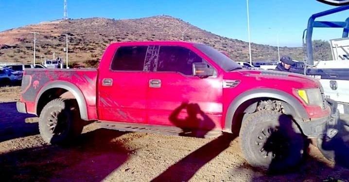 Operativo en Matamoros: aseguran Raptor blindada