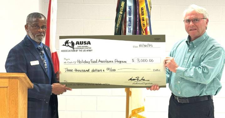 Wiregrass AUSA supports Fort Rucker food assistance program