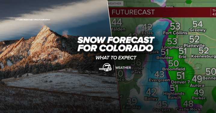 Storm brings snow to Colorado over next 24 hours as Denver to see mostly rain