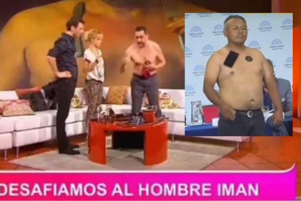 Fraude y papelón antivacuna: el falso “hombre imán” era un viejo personaje de TV y las redes lo escrachan