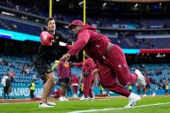 El partido de la NFL entre Dolphins y Commanders en Madrid, en imágenes