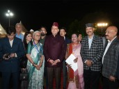 Uttarakhand CM Pushkar Singh Dhami welcomes NRUs at his residence