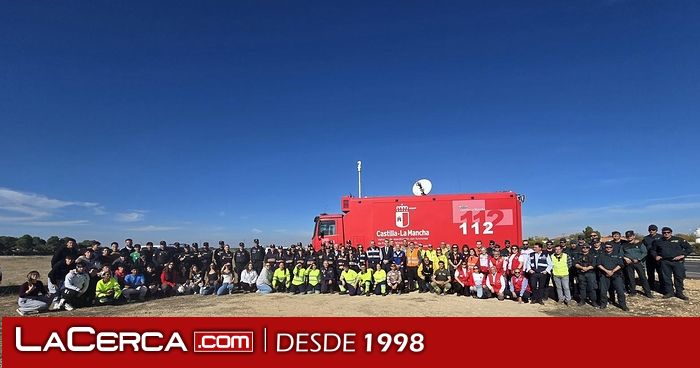 Más 200 efectivos participan en un simulacro de activación del PLATECAM en el aeropuerto de Albacete, ante accidente aéreo