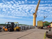 El puerto de Barranqueras concretó una nueva exportación de carbón chaqueño a EEUU