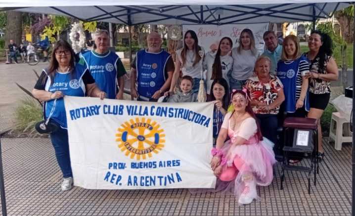 El Rotary Club de Villa Constructora celebró el éxito de la colecta de cabello