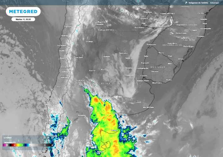 Avanza un frente frío con tormentas por Argentina: ciudad de Buenos Aires más 13 provincias bajo alerta, según el SMN
