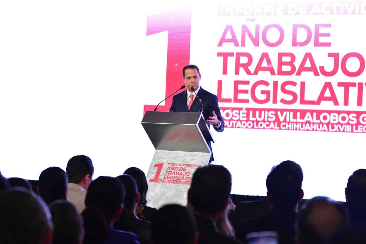 José Luis Villalobos rinde su Primer Informe Legislativo y reafirma su compromiso con Chihuahua