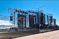 Así se encuentra el predio de la Fiesta de Disfraces para esta noche: “Es un desafío”, afirmó un organizador