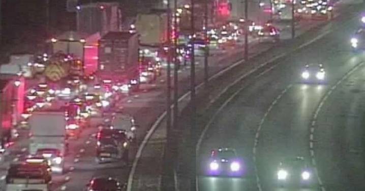 M25 traffic LIVE: Chaos as drivers face eleven-mile queues after crash sees two lanes closed
