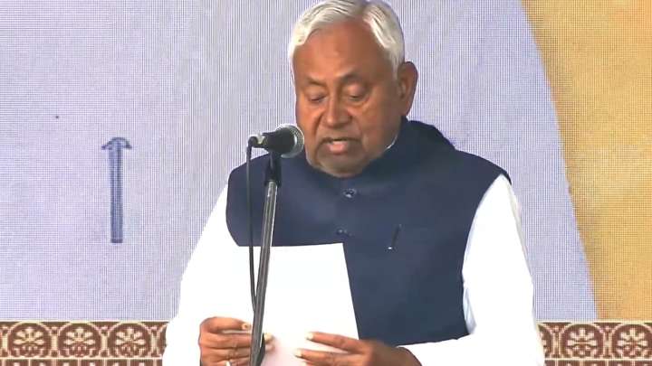 ‘I, Nitish Kumar, solemnly swear…’: Nitish Kumar takes oath as Bihar CM for record 10th time