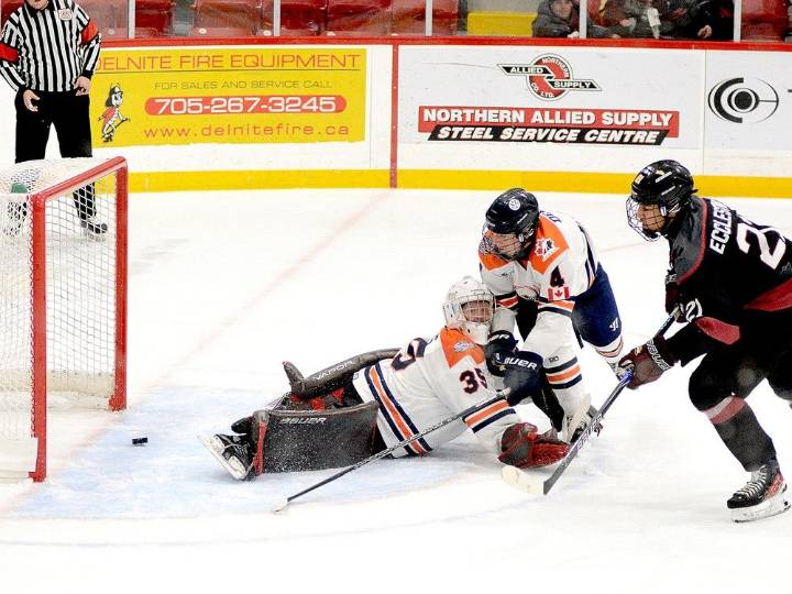 McArthur’s hat-trick helps Timmins Rock ground Thunderbirds