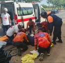 Dos lesionados tras caer de moto en avenida Libertador