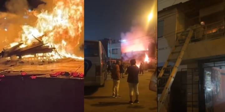Incendio en el Callao: nueve unidades de bomberos intentan controlar el fuego en Puerto Nuevo