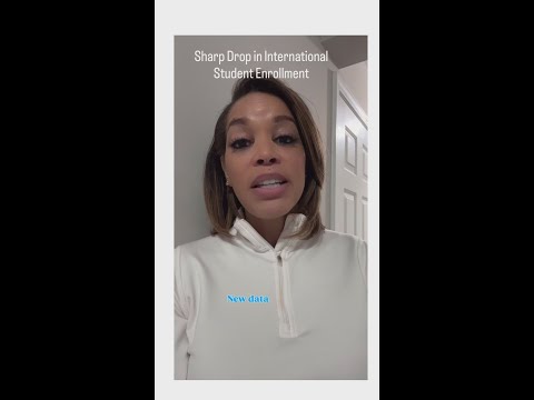 Sharp Decline in International Student Enrollment