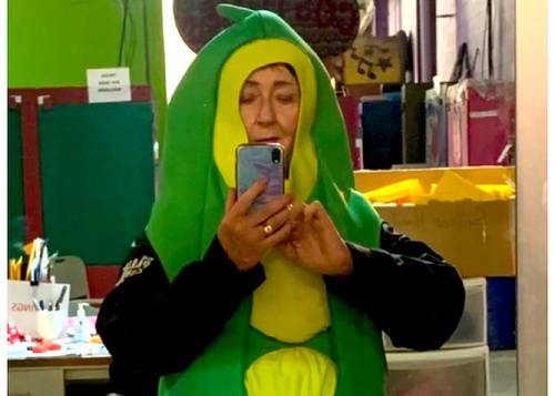 Deadline Detroit | Livonia Woman’s Plan to March Last Year as a Peapod in Detroit’s Thanksgiving Parade Turned Into a Near-Death Ordeal