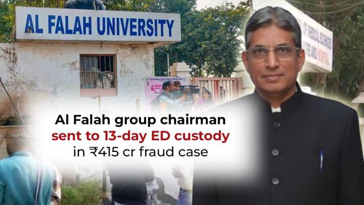 Rs. 415 Crore Donations To AL Falah Chairman