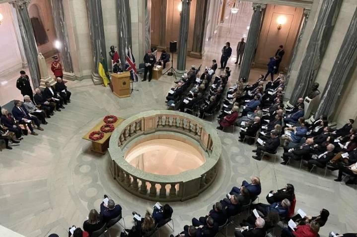 ‘A lifelong reflection’: Legislative building hosts Remembrance Day ceremony