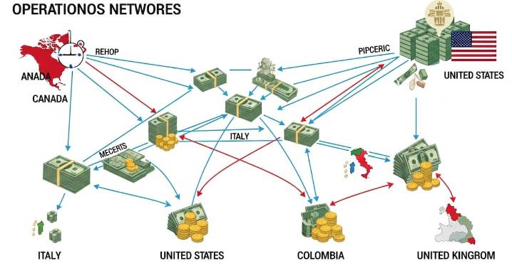 Hacienda expone red criminal que movía dinero y droga en 6 países