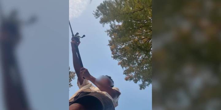 Man on video threatens to drown 14-year-old for fishing at a neighborhood pond