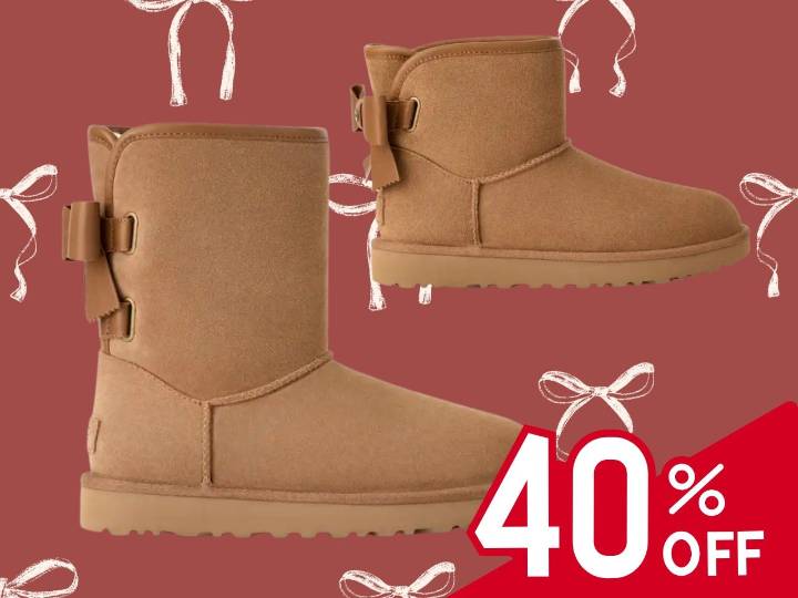 This week’s UGG deals include new markdowns on the Bailey Leather Bow boots for 40% off