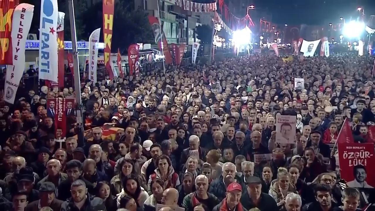 Turkey’s main opposition party leader said Istanbul’s jailed mayor Ekrem Imamoglu is “innocent”