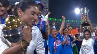 Emotional Mithali Raj Hugs World Cup Trophy, Celebrates India's Historic Win With Harmanpreet Kaur