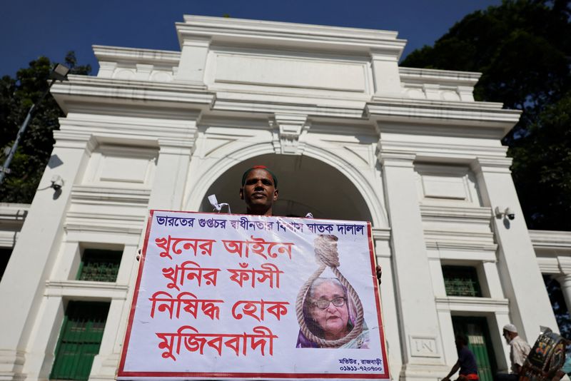 Bangladesh's ousted PM Hasina sentenced to death for student crackdown
