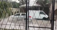 [URGENTE] Fuerte tormenta con granizo en Rosario de la Frontera: calles anegadas