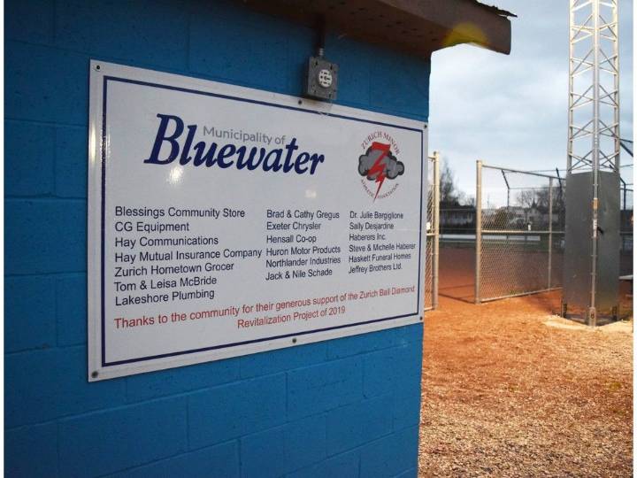Zurich Minor Athletic Association looking to build shelters at diamond