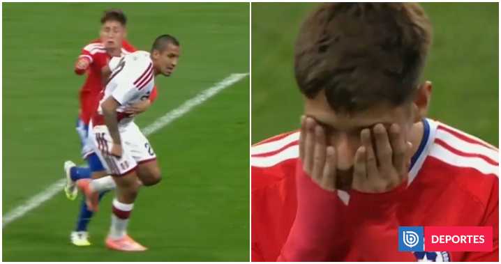 Expulsión, penal y gol: la torpeza de Iván Román con la que Perú se aventaja ante La Roja en amistoso